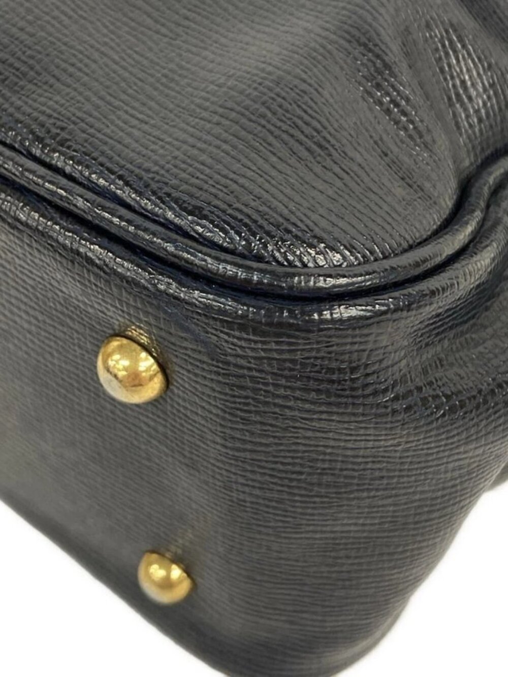 Burberry's - Dark Navy Patent Leather Handbag - Picture 6 of 14